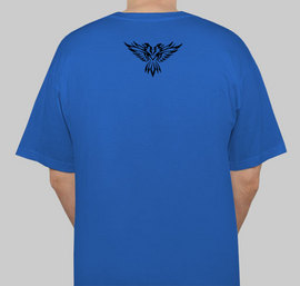 Back of shirt - Image of a phoenix